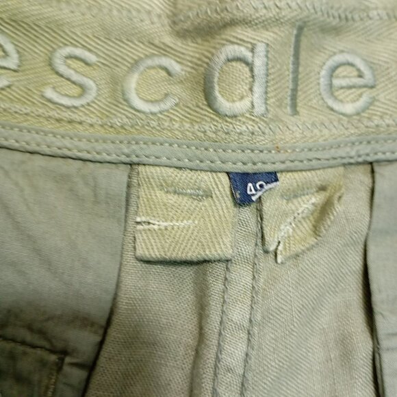 Escales Paris Casual Shorts Mens Olive Green 100% Linen Size 40 EU - Picture 4 of 13
